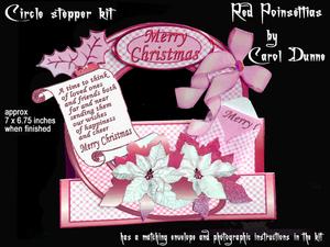 Circle Stepper Kit - Red Poinsettias