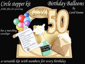Circle Stepper Kit-birthday Balloons