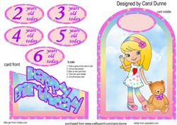 Cutaway - Annabella (blonde) 2-6 Years
