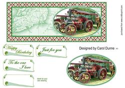 Traction Engine - Dl with Oval Shape