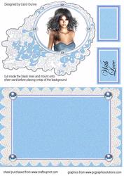 Blue and Silver Mirror
