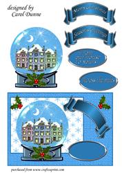 Christmas Houses Snow Globe