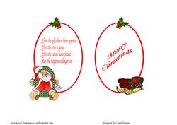 Christmas Insert - Sleeping Santa