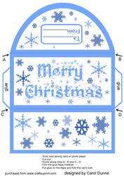 Money Wallet - Snowflakes (pale Blue)