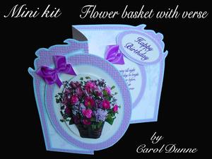 Flower Basket with Verse - Mini Kit