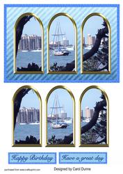 Sailing Scene Archway Quick Card