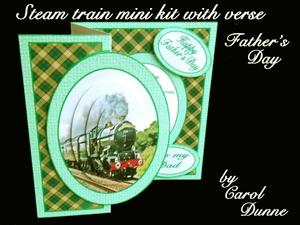 Steam Train Mini Kit with Verse- Father's Day