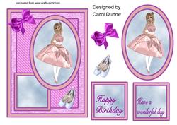 Ballet Dancer on Lilac