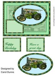 Traction Engine Quick Card- Green