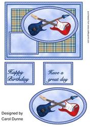 Two Guitars Quick Card