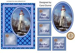 Lighthouse Quick Card- Father's Day