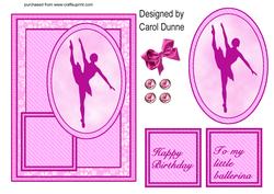 Pink Ballet Quick Card