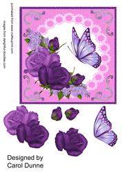 Purple Rose and Butterfly