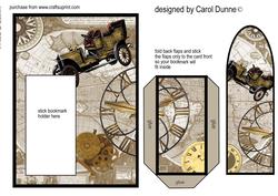 Bookmark - Old Map & Vintage Car