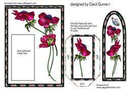Anemone Bookmark Card