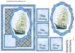 Sailing Ship Quick Card