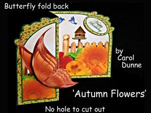 Butterfly Fold Back Mini Kit autumn Flowers