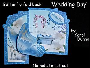 Butterfly Fold Back wedding
