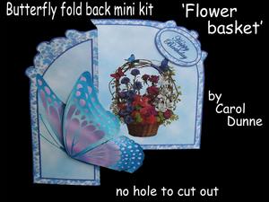Butterfly Fold Back flower Basket