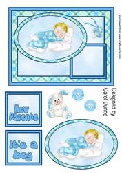 Baby Boy 2 Quick Card