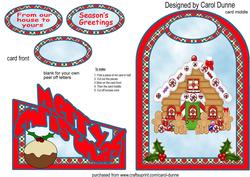 Gingerbread House Cutaway Card