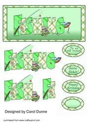 Fishing Small Dl Card