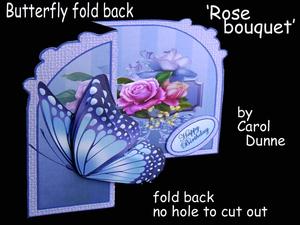 Butterfly Fold Back  Rose Bouquet