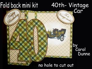 Fold Back 40th Vintage Car