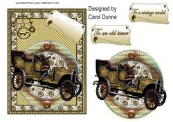 Vintage Car Quick Card