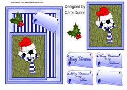 Christmas Football (blue)