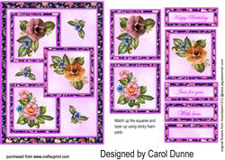 Three Squares - Camelias