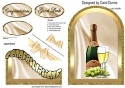 Champagne and Glasses Congratulations