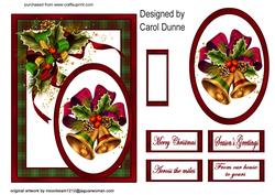 Bells and Holly Quick Card