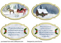 Christmas Toppers with Verses