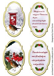 Christmas Robin Toppers