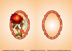 Insert - Red and Orange Roses