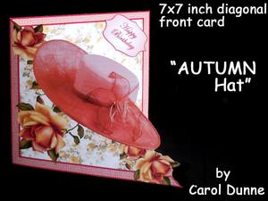 Diagonal Fold - Autumn Hat