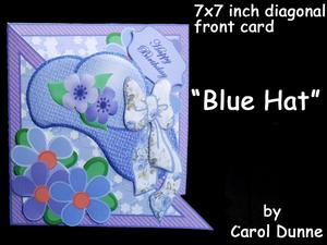 Diagonal Fold - Blue Hat