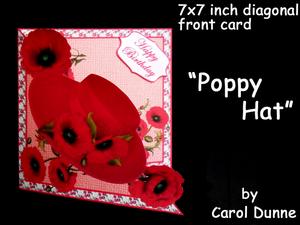 Diagonal Fold - Poppy Hat