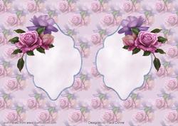 Belle Epoque Roses Insert Blank