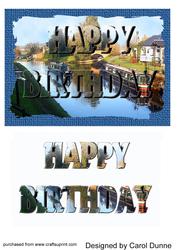 Canal- See Through Letter Card