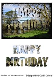 Deer Bridge See Through Letter Card