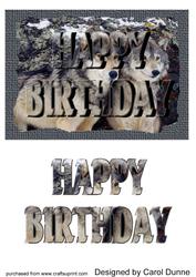 Wolves- See Through Letter Cards