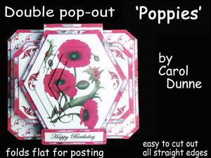3D Double Pop-out - Poppies