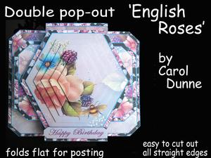 3D Double Pop-out - English Roses