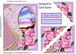 Sunrise with Roses -corner Stacker