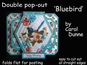 3D Double Pop-out - Bluebird
