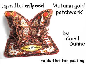 Layered Butterfly Easel - Autumn Gold