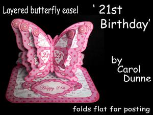 Layered Butterfly Easel - 21st