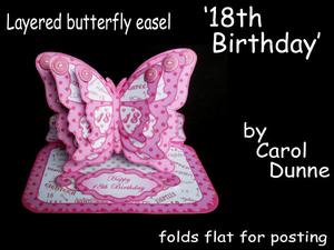 Layered Butterfly Easel - 18th
